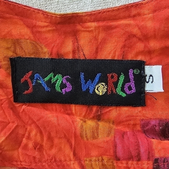 Jams World Fireflower Vintage Midi Side Slit Floral Dress Size Small - Picture 11 of 15